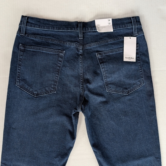 NWT Goodfellow & Co. Slim Total Flex Denim Jeans W36 x L32 Dark Wash Blue - Picture 9 of 15